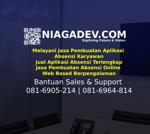 Jasa Pembuatan Aplikasi Absensi Karyawan | Jual Aplikasi Absensi Terlengkap | Jasa Pembuatan Absensi Online Web Based Berpengalaman